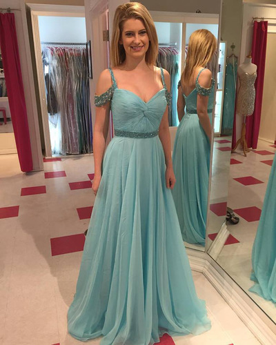 Gorgeous Long Prom Dresses,Spaghetti Strap Prom Dresses,Sequin Prom Dresses,Chiffon Prom Dresses,A-Line Evening Dresses,PD3900231