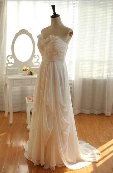 Elegant Chiffon Prom Dresses,Pleat Zipper Prom Dresses,Sweep Train Prom Dresses,Bridesmaid Dresses,Formal Dresses,Evening Dresses,PD3900253