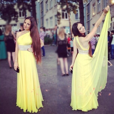 Elegant prom dresses,one shoulder prom dresses,chiffon prom dresses,backless prom dresses,long prom dresses,pd3900267 - Thumbnail 3