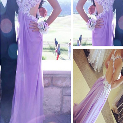Charming handmade lavender long prom dress with cross back, prom gowns, party dresses, prom dresses 2016,pd3900341