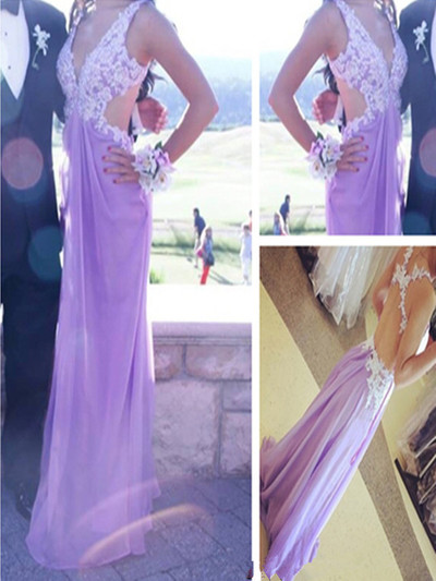 Charming Handmade Lavender Long Prom Dress With Cross Back, Prom Gowns, Party Dresses, Prom Dresses 2016,PD3900341