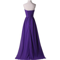 Sweetheart Strapless Long Evening Dresses,Applique Evening Dresses,Evening Party Dresses,PD3900370 - Thumbnail 1