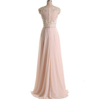 Largos Jewel Prom Dresses,Chiffon and Lace Prom Party Dresses,Long Prom Dresses,Prom Gowns,PD3900376 - Thumbnail 1