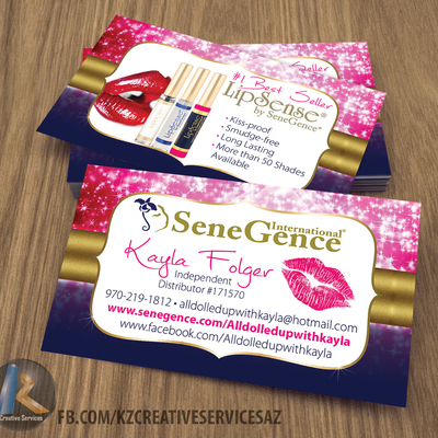 Senegence business cards style 3