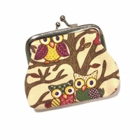 Owl Coin Purses - 6 colors - Pouch - small purse - little coin wallet - Thumbnail 2