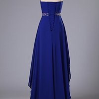 Gorgeous Beaded Neckline Prom Dresses,Strapless Prom Dresses,Chiffon Prom Dresses,Long Prom Dresses,PD3900387 - Thumbnail 1