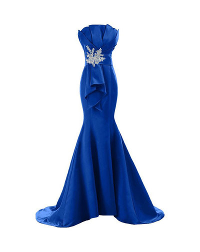 Gorgeous Fancy Sheath Mermaid Evening Dresses,Satin Evening Dresses,Long Evening Dresses,PD3900393