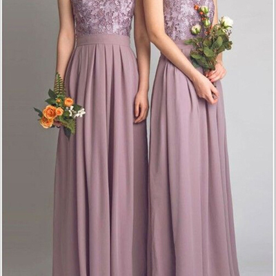 Popular affordable bridesmaid dress, long lace charming bridesmaid dress, formal bridesmaid dress,pd3900432 - Thumbnail 2