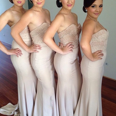 Long mermaid bridesmaid dress, sweetheart bridesmaid dresses,sleeveless bridesmaid dresses,simple bridesmaid dress,pd3900445