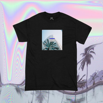 UNISEX WINDOW 98 VAPORWAVE MIAMI SUMMER WITH PALM WHY THIS HAPPEN T SHIRT 