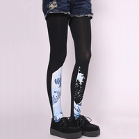 Sea Waves Pattern Leggings - Thumbnail 3