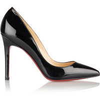 Christian Louboutin Pigalle Patent Leather Black Pump 38 - Thumbnail 1
