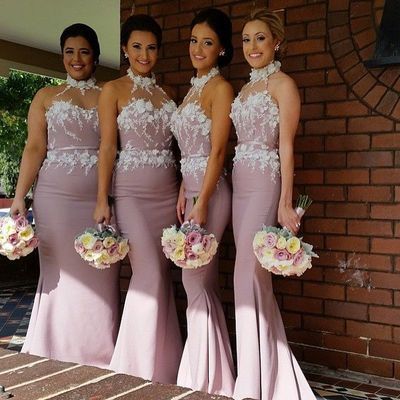 lace bridesmaid dress, long bridesmaid dress, dusty purple bridesmaid dress, modest bridesmaid dress,PD3900477