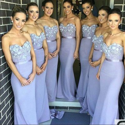 long lilac bridesmaid dresses, lace bridesmaid dresses, bridesmaid dresses 2016, elegant bridesmaid dresses,PD3900479