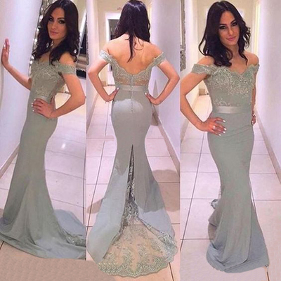 long bridesmaid dress ,gray bridesmaid dress,mermaid bridesmaid dress ,open back bridesmaid dress,cheap bridesmaid dress ,PD3900488