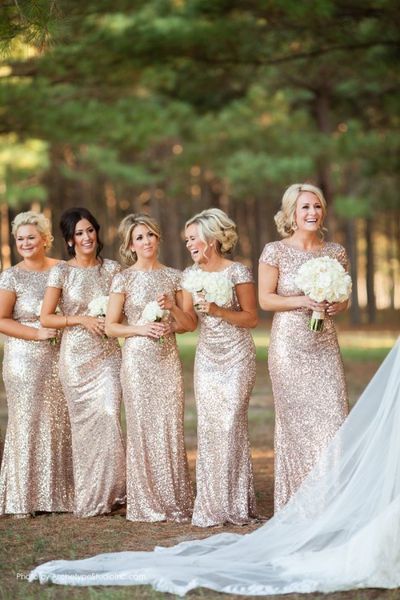 long bridesmaid dresses, sparkle bridesmaid dress, glittery bridesmaid dress, sequin bridesmaid dress, short sleeves bridesmaid dress ,PD3900367