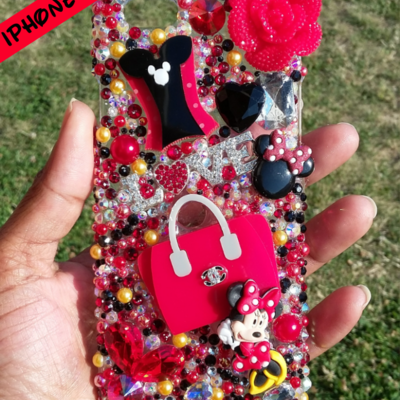 Iphone 6/6s minnie mouse chic in red & blace - Thumbnail 1