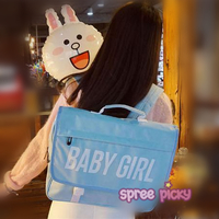 Black/Pink/Blue Baby Girl School Backpack SP166873 - Thumbnail 4