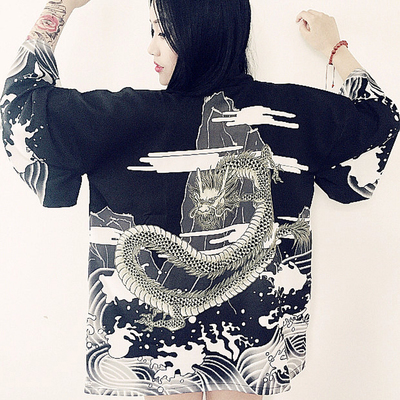 Harajuku retro cardigan jacket