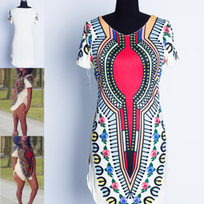 White Bohemian Mini Dress