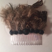Party Feather Hair Comb - Thumbnail 1