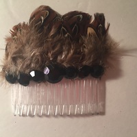Party Feather Hair Comb - Thumbnail 2