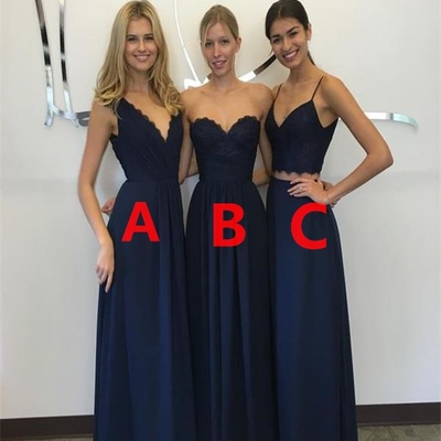 Simple custom differences styles bridesmaid dress,cheap long bridesmaid dress, wedding party dresses,pd39000094 - Thumbnail 3
