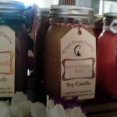 Pint mason jar soy wax candles