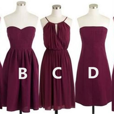 Short bridesmaid dress,simple bridesmaid dress,affordable bridesmaid dress,cheap bridesmaid dress, bridal dresses,pd390000103