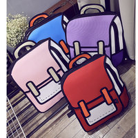 3d stereoscopic Harajuku cute backpack - Thumbnail 1