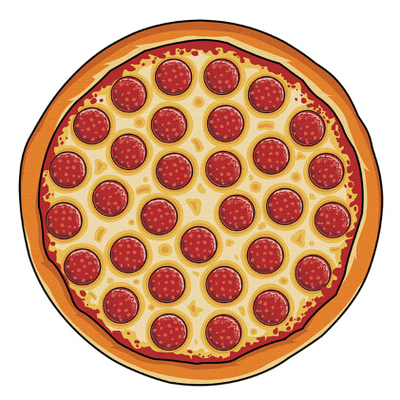 Pizza beach blanket