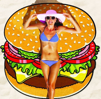 CHEESE BURGER BEACH BLANKET