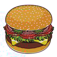 CHEESE BURGER BEACH BLANKET - Thumbnail 1