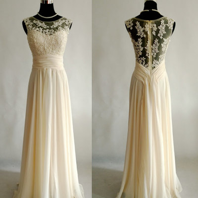 Strapless chiffon lace wedding dress pwd0002