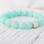Tiffany Blue Mountain Jade Sterling Silver beaded bracelet-1