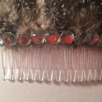 Party Feather Hair Comb - Thumbnail 2