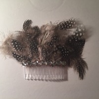 Party Feather Hair Comb - Thumbnail 3