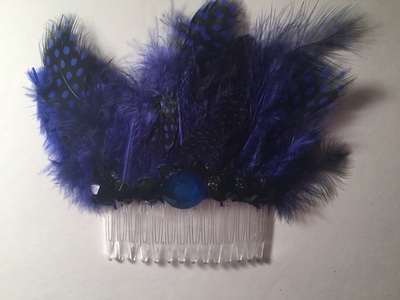 Party Feather Hair Comb