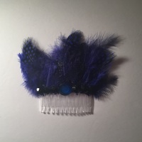 Party Feather Hair Comb - Thumbnail 1