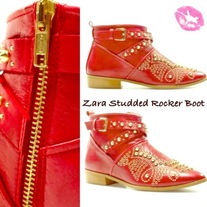 Zara Leather Rocker Boot