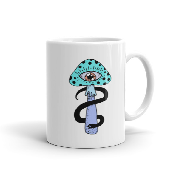 Blue Shroom Mug