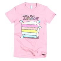 Follow that Rainbow Cake (Pink)