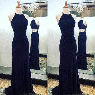 Fashion prom dress halter neckline evening party dresses pst1033