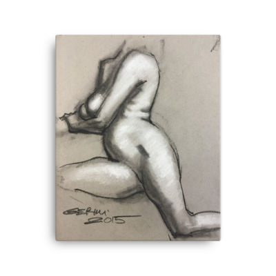 Nude at rest - canvas print