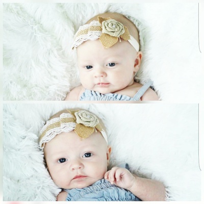 Country Rose headband 