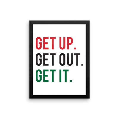 GET UP Framed Wall Art