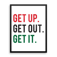 GET UP Framed Wall Art - Thumbnail 1