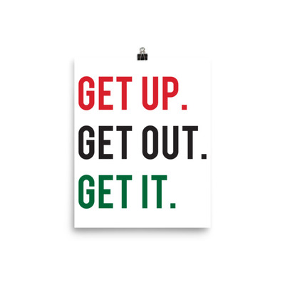 Get up wall art