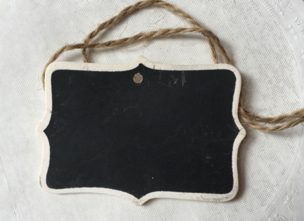 Mini Chalkboard Gift Tags with String (set of 10)