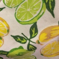 60's Limes and Lemons Print Dress - Thumbnail 2